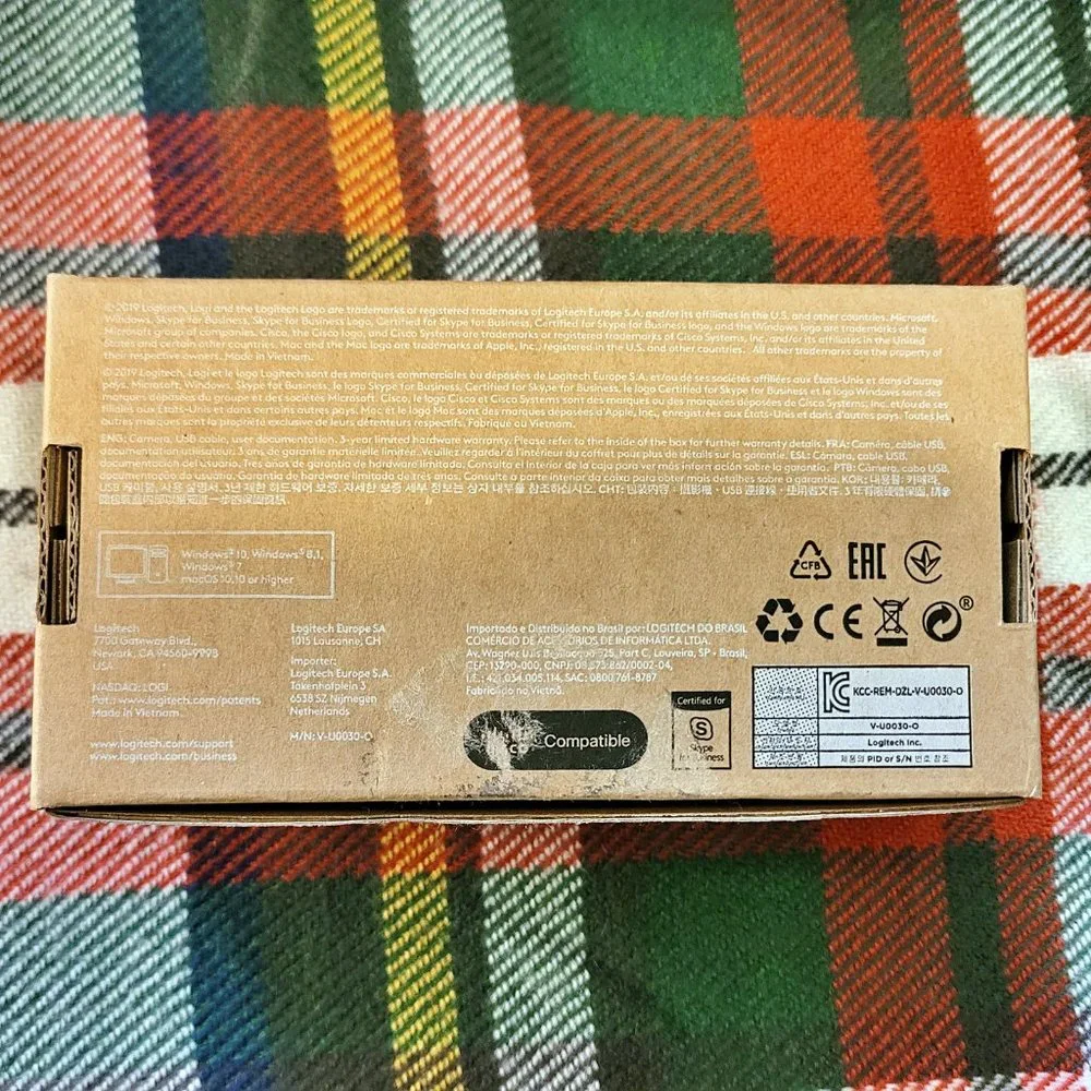 Logitech C925E Business Webcam, HD 1080p/30fps, EUC, in box